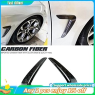 In stock-Car Side Wing Air   Grille Intake Vent Trim Real Carbon Fiber for  F32 F33 F36 4-Series 201