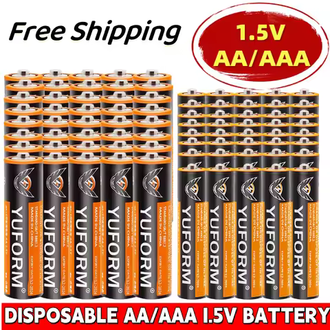 NEW AA Battery 1.5V AAA Disposable Alkaline Dry Battery for LED Light Toys Mp3 CameraFlashShaverCDPl