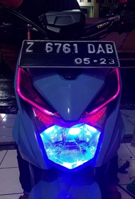 COD 2 PCS SEPASANG LED ALIS BEAT ESP FI KARBU DELUX VARIO NMAX AEROX SCOOPY TERBARU BONES DEVIL EYES