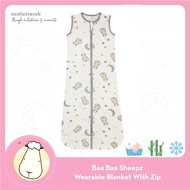 [2 Designs] Baa Baa Sheepz Wearable Blanket With Zip (Sleep Bag) - 0-24 months | Baby Wearable Blank