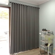 Gorden jendela blackout polos 9lipat lebar 2 meter panjang 3 meter