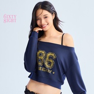 6IXTY8IGHT JETT, Drop Shoulder Sweatshirt Women TP11610