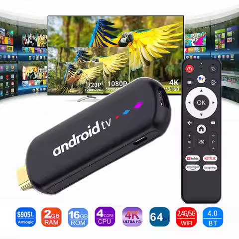 H96 Pro Max Android 14.0 Tv Stick Amlogic S905L Quad Core 2G 16G Smart Mini PC 2.4G 5G Wifi BT5.0 10