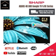 Sharp 50" / 55" / 65" / 75"  INCH AQUOS FJ1X Series 4K UHD Android Smart TV