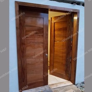 pintu jati solid kupu tarung minimalis simpel dan elegan