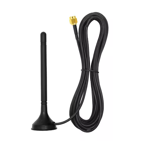 700-2700MHz GSM 2.4G 3G 4G LTE Antenna High Gain 3.5dBi SMA Male Magnetic Base 3M Cable for Outdoor 