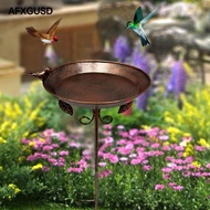 AFXGUSD Bird Bath with Ground Spike, Outdoor Bird Feeder, Decoration for Terrace And Garden