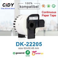 Compatible Brother Label Tape DK-22205 Continuous Length Paper Tape DK22205 / 22205