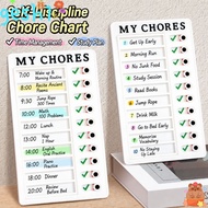 GESH1 Chore Chart, Sliding Type Erasable To Do List Board, Portable Plastic Reusable Habit Tracker B