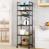 6-Tier Iron Shelf BFS40319 6-Tier Iron Shelf with Wheels 6-Tier Storage Shelf/