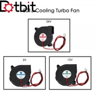 Dotbit 5015 5/12/24V Cooling Turbo Fan Brushless 3D Printer Parts 2Pin For Extruder DC Cooler Blower