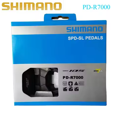 Shimano 105 PD-R7000 SPD SL Road Bike Pedals Carbon Fiber Body Single-Sided Locking with SM-SH11 Cle