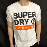 Superdry Superdry Men's Letter Logo Print Casual Loose Half-Sleeved T-Shirt Round Neck B