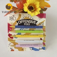 TARSURESG Customer Service Pens, Negative Pen Push Type MAMA Pen, Creative Funny Stationery Plastic 