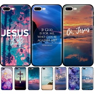 For Apple Iphone 5s 5 S SE 2020 2016 6s 6 S 7 8 Plus Case Phone Back Cover Bag Soft Silicon Black Tpu Case Faith Christian Jesus