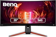 BenQ MOBIUZ EX3410R 34” 144Hz 1000R Curved Gaming Monitor, WQHD (3440 x 1440), 1ms, VA, FreeSync, HDR, Display Port, HDMI 2.0, Remote Control, Built-in Speaker