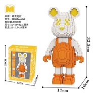 "(Tặng búa) Bearbrick 2800 chi tiết size 32cm hiệu Mpin hàng đẹp lắp ráp mô hình sưu tầm -Trang trí