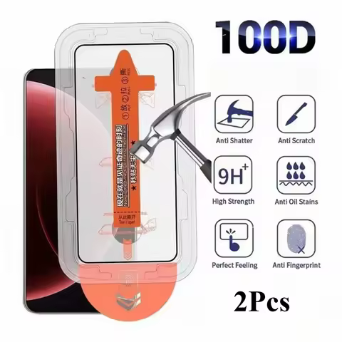 2Pcs One-click Dust free Tempered Glass For Realme GT 7 7T C75 C71 C73 C75X 14T 14 14X Easy Install 