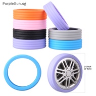 PurpleSun 4PCS Luggage Wheels Protector Silicone Wheels Caster Shoes Travel Luggage Suitcase Reduce Noise Wheels Guard Cover Accessories SG