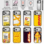 DHL collection Transparent Shockproof Magnetic Phone Case For iPhone 17 16 15 13 Pro Max 14 Plus 18 