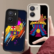 R90 Barcelona FC Casing for VIVO Y56 IQOO Z9X 13 Z9 Y16 Y02S 5G Black and White