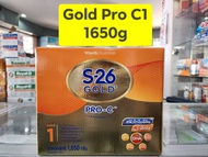 S26  Gold Pro C สูตร 1ขนาด 1650g ( สูตรใหม่ สำหรับเด็กผ่าคลอด ) ----ถุงละ550g*3ถุง ---- Exp 13/12/25