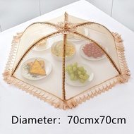 Foldable Kitchen Food Cover Fly Mosquito Net Cover Picnic Table Umbrella Lace Tent Cover Kitchen Tab