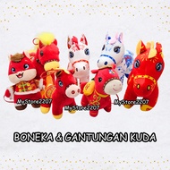 GANTUNGAN Chinese New Year Horse Doll Hanger Horse Zodiac Doll Display/ Sincia Cute Horse Doll/