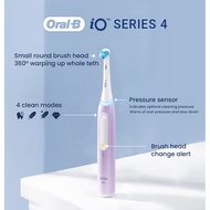 Oral-B iO4 electric toothbrush for adult smart teeth whitening electric toothbrush with brush heads