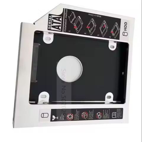 2nd 2.5 SATA HDD Hard Drive Optical bay Caddy Frame Bracket for Asus K75VJ K53SM K40IJ K50I G72GX K7