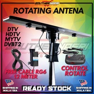 [ READY STOCK ] Rotatable Rotating Outdoor Digital Antenna Ariel Tv for mytv Uhf Hdtv Watch Myfreevi