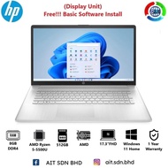 HP 17-CP0700DX 17.3"FHD Laptop AMD Ryzen 5-5500U 8GB 512GB SSD AMD W11 (Display Unit)