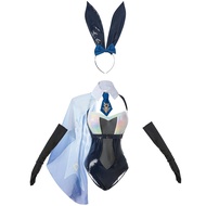 Women Bunny Cosplay Costume, Adorable Bunny Girl Senpai Outfit Mai San Sakurajima Bunny Ear One Piec