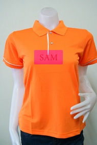 SamPolo เสื้อโปโลสีส้ม โปโลชาย/หญิง/คอปก ไซส์ S/M/L/XL/XXL/3XL/4XL/5XL/6XL เนื้อผ้าใส่สบาย ชาย/หญิง 