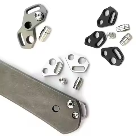 2 sets Titanium Knife Hanging Rope Parts With Screw For CR Chris Reeve Large Sebenza 21 31 Knives