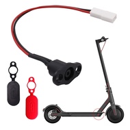 【HODRD0419】Electric Scooter Power Charger Cord Cable + Charging Port Cover for Xiaomi M365