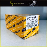 FBK BRAKE PADS FRONT TOYOTA ALTIS  ZZE141 ZZE142 ZRE142 ZRE143 ZRE172 SIENTA NCP170 WISH ZGE20 ZGE21