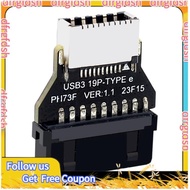 【D&F】USB3.0 19Pin/20Pin to TYPE-E Converter Adapter Chassis Front Panel TYPE C Plug-in Port for Comp
