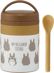 Totoro - 日本Skater 龍貓飯壺連湯匙 (Brown) Totoro超輕不銹鋼午餐飯壺保溫壺湯壺 - 小份量180ml (午餐飯壺 / 飯盒 / 保溫壺) 平行進口