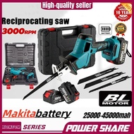 Makita 588VF Cordless Reciprocating Saw Blades Metal Cutting Wood Tool Gergaji Elektrik Battery Chai