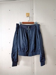 Export New Spring & Fall Womens Clothing European and American Leisure off-Neck Zip Long Sleeve Coat