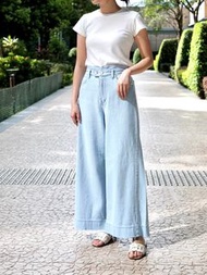 韓國夏季odd eye闊筒牛仔褲