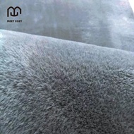 MEET COZY พรมปูพื้น วงรี/Oval ขนนุ่ม ผ้าขนกระต่ายเทียม พรมปูพื้นห้อ ที่สุดแห่งความนุ่ม carpet # 1 DE