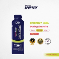 SPORTSIX Energy Gel 45g x 1's (Peach Flavour) - Energy Gel, Recharge Energy, During Exercise (EXP: 8