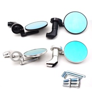 Motorcycle Rearview Mirrors For Kawasaki Z125 Z650 Z750 Z800 Cafe Racer Retro Rear-vision Side Mirror Kit Aluminum Accessories