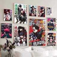 Tougen Anki Dark Demon Of Paradise Movie canvas Posters Whitepaper Room Bar Cafe Posters Wall Cartoo