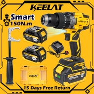 KEELAT KCD014S Heavy-Duty 150Nm Professional Cordless Smart Electric Drill 20V Cordless Hammer Drill