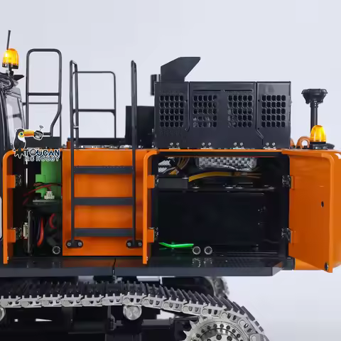 New 1/14 LESU 490 Aoue ZX490 Hydraulic RC Excavator Metal RC Digger Construction RC Truck Model 6CH 