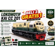 Already Laminated PAPERCRAFT TRAIN LOCOMOTIVE