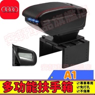 Audi A1 Armrest Box Perforation-Free A1 Central Storage Car Cup Water Holder